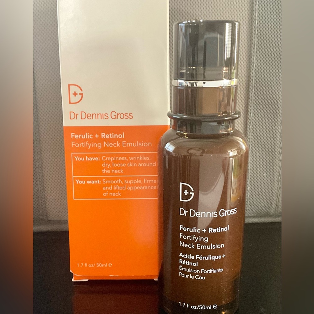 BNIB Dr Dennis Gross Ferulic Retinol Fortifying Neck Emulsion-40% OFF MSRP-1.7oz